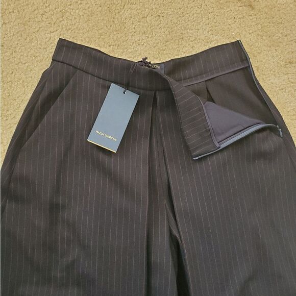 PIAZZA SIEMPONE Pleated Wool-Blend Culotte - Picture 7 of 11